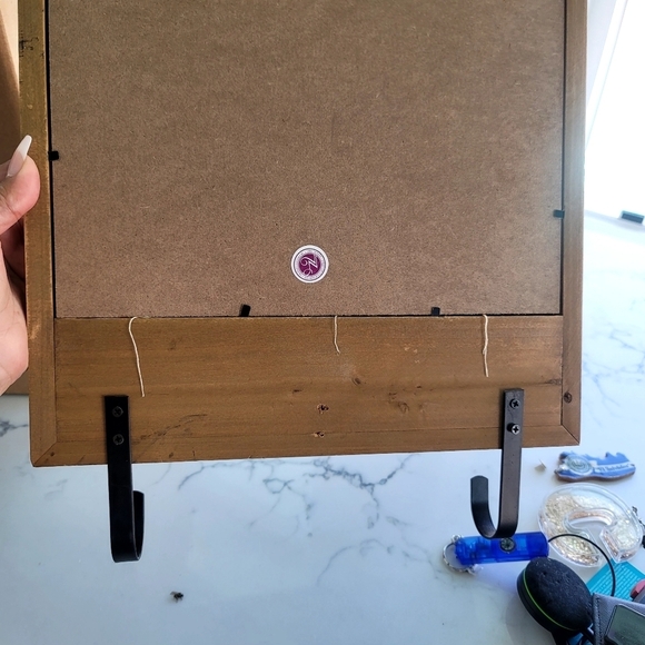 Farmhouse Wood and Cork Mail and Key Holder - Picture 4 of 7